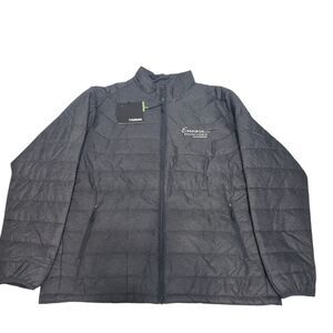 Landway Puffer Jacket Mens 3XL Dark Gray Full Zip Winter Encore Boston Harbor